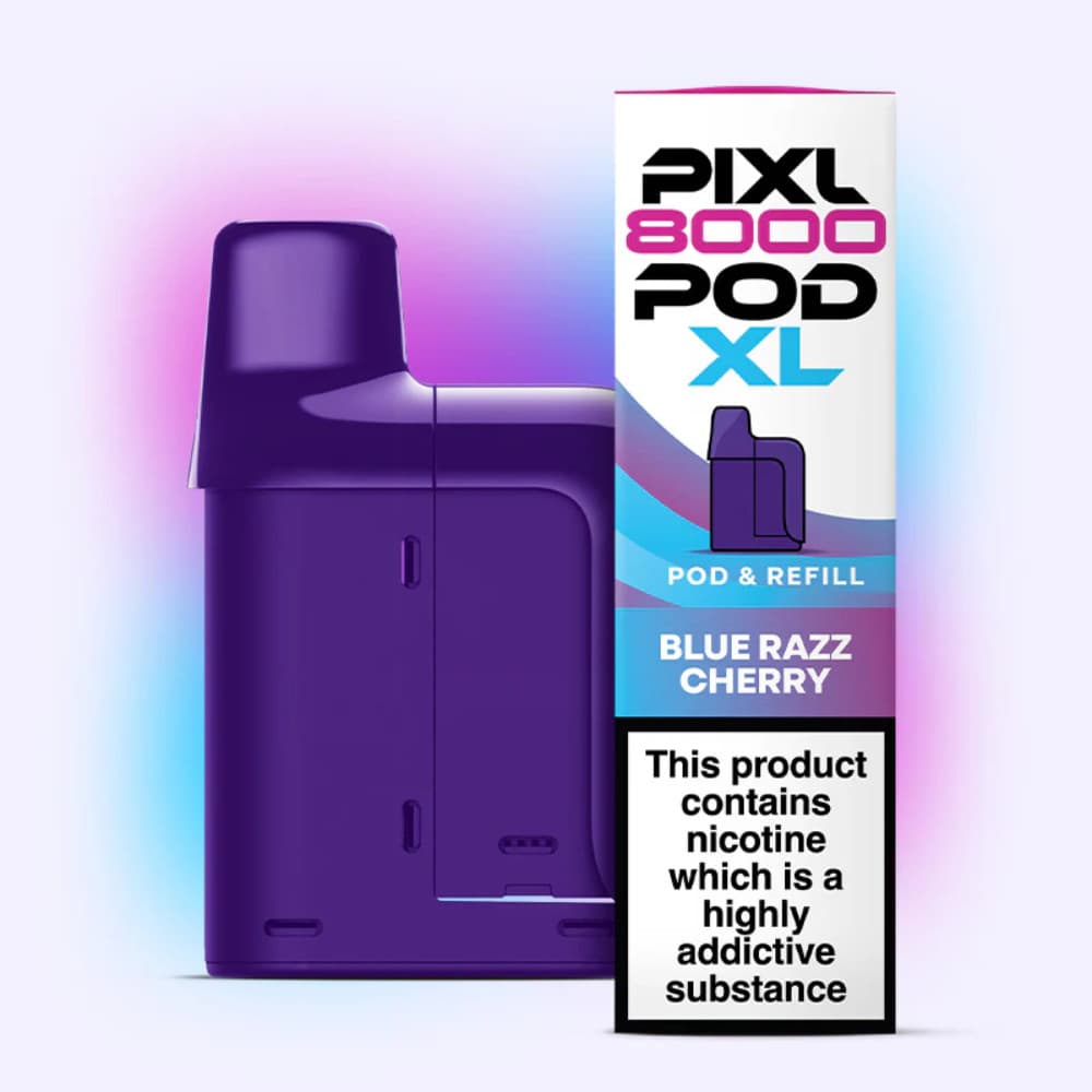  Blue Razz Cherry PIXL 8000 Pods