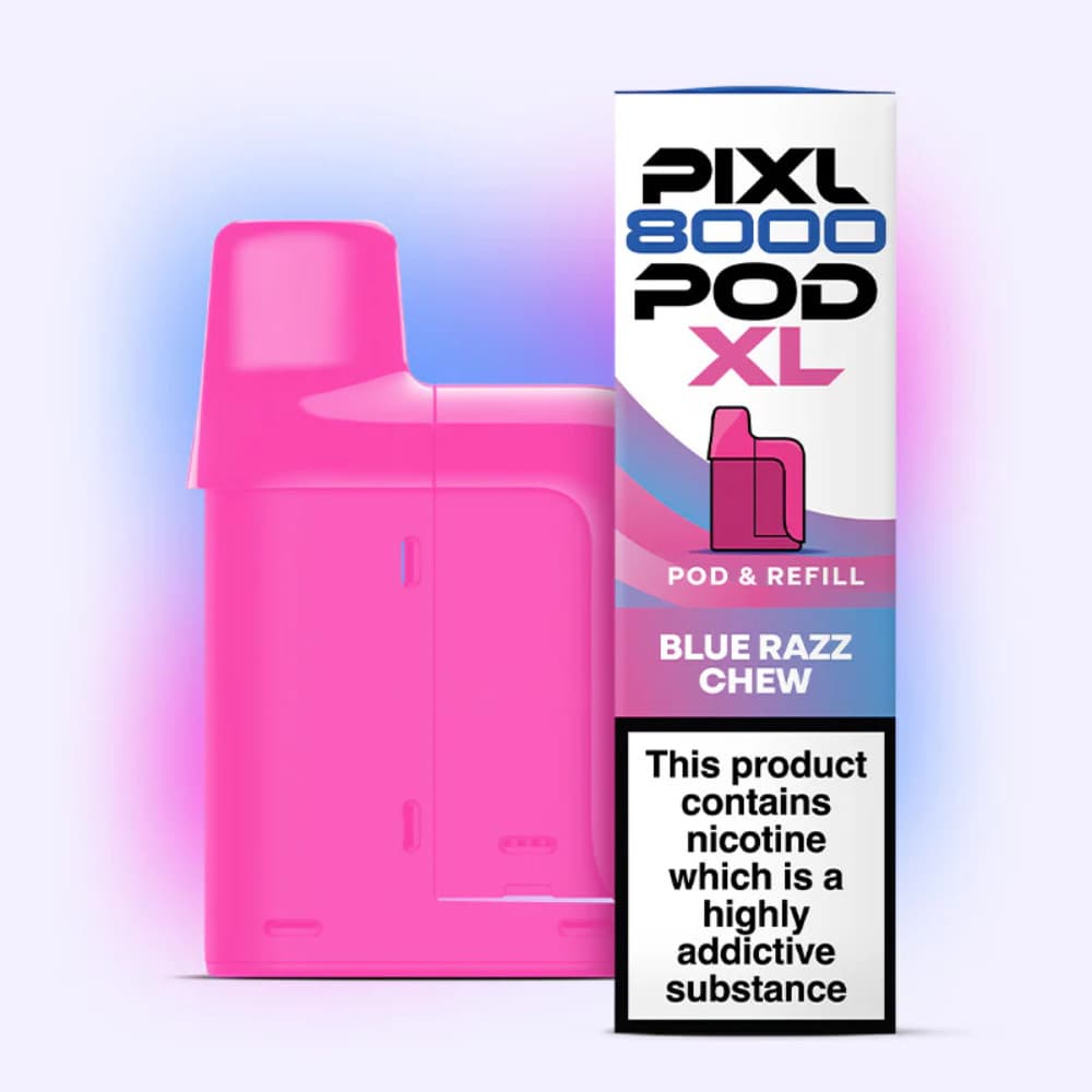  Blue Razz Chew PIXL 8000 Pods