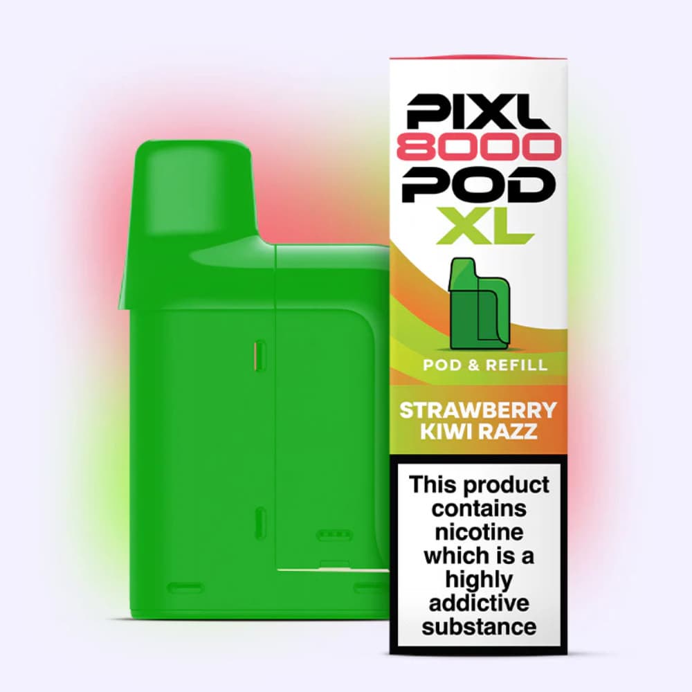  Strawberry Kiwi Razz PIXL 8000 Pods