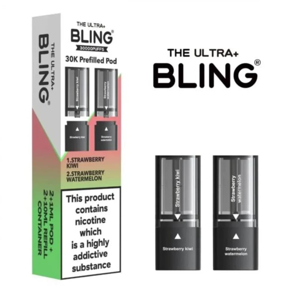  Strawberry Kiwi/Strawberry Watermelon The Crystal Bling Ultra Plus 30k Pods