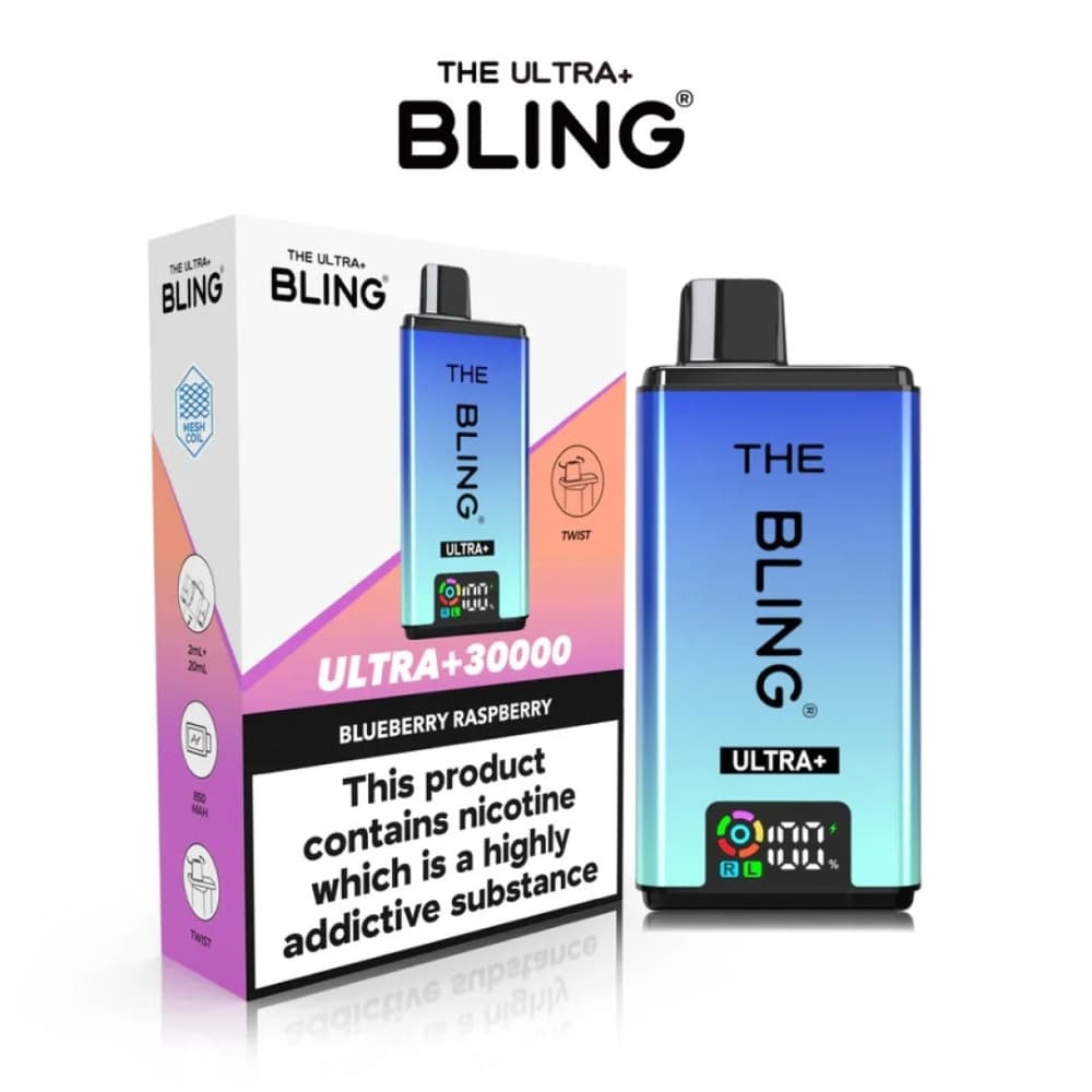  Blueberry Raspberry The Crystal Bling Ultra Plus 30K Prefilled Vape Kit