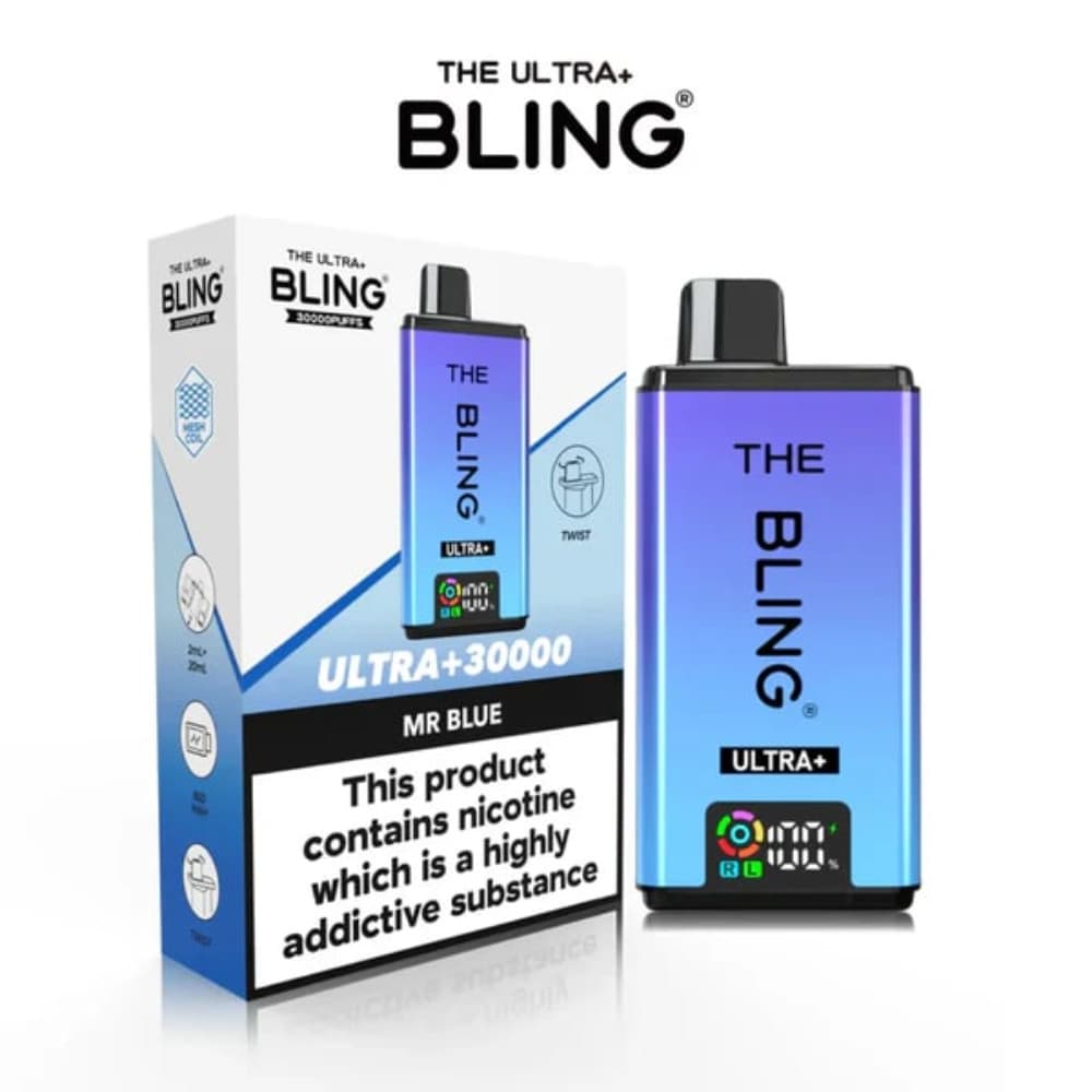  Mr Blue The Crystal Bling Ultra Plus 30K Prefilled Vape Kit