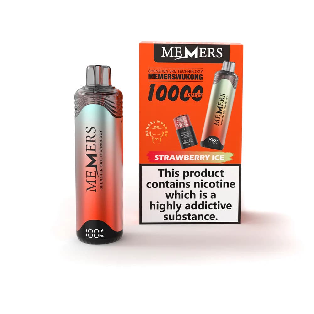  Strawberry Ice Memers Wukong V10000 Prefilled Vape Kit