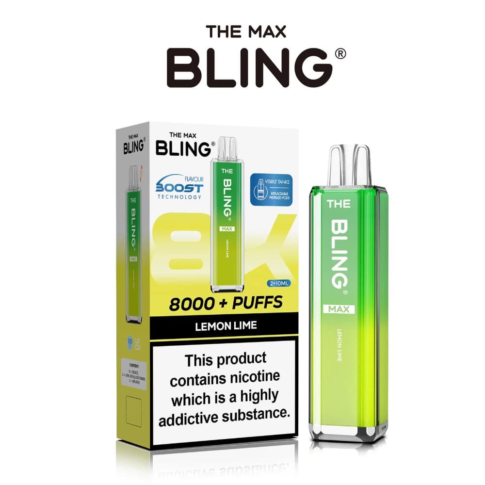  Lemon Lime The Crystal Bling Pro Max 10k Prefilled Vape Kit