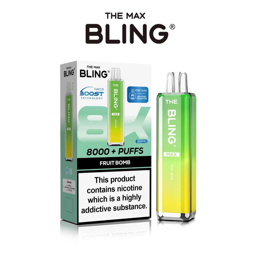  Fruit Bomb The Crystal Bling Pro Max 10k Prefilled Vape Kit