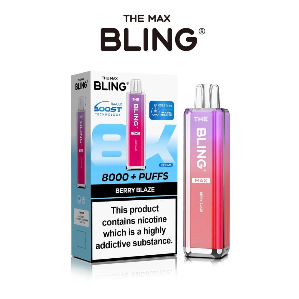  Berry Blaze The Crystal Bling Pro Max 10k Prefilled Vape Kit