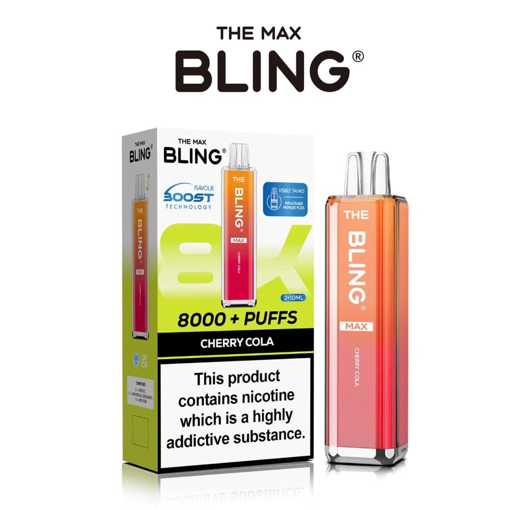  Cherry Cola The Crystal Bling Pro Max 10k Prefilled Vape Kit