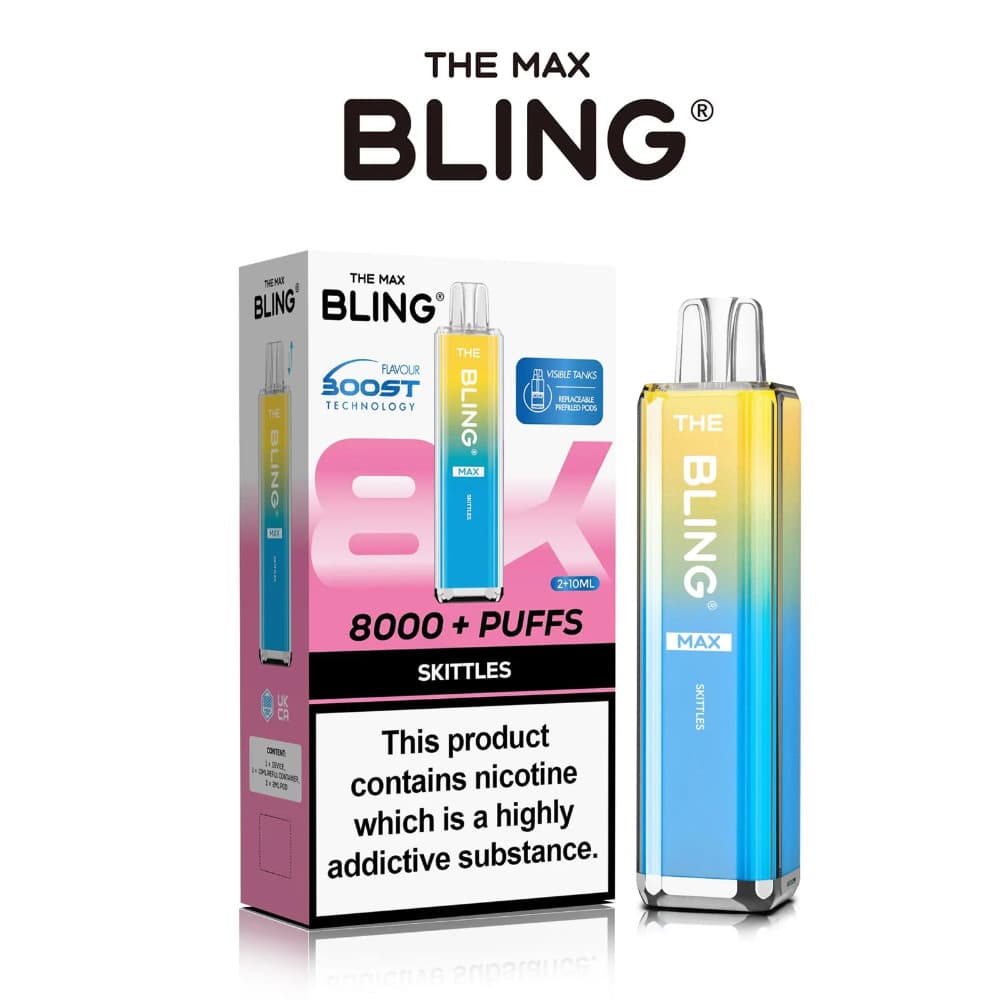  Skittles The Crystal Bling Pro Max 10k Prefilled Vape Kit