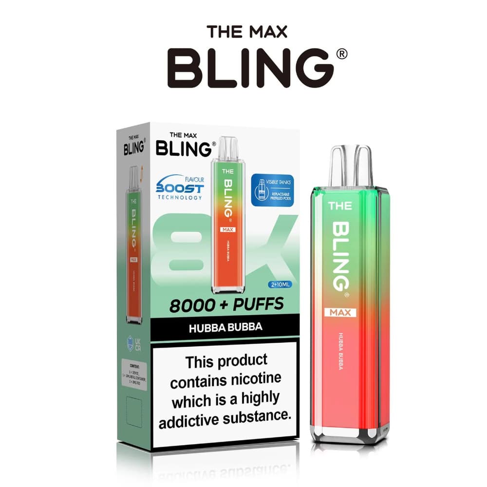  Hubba Bubba The Crystal Bling Pro Max 10k Prefilled Vape Kit