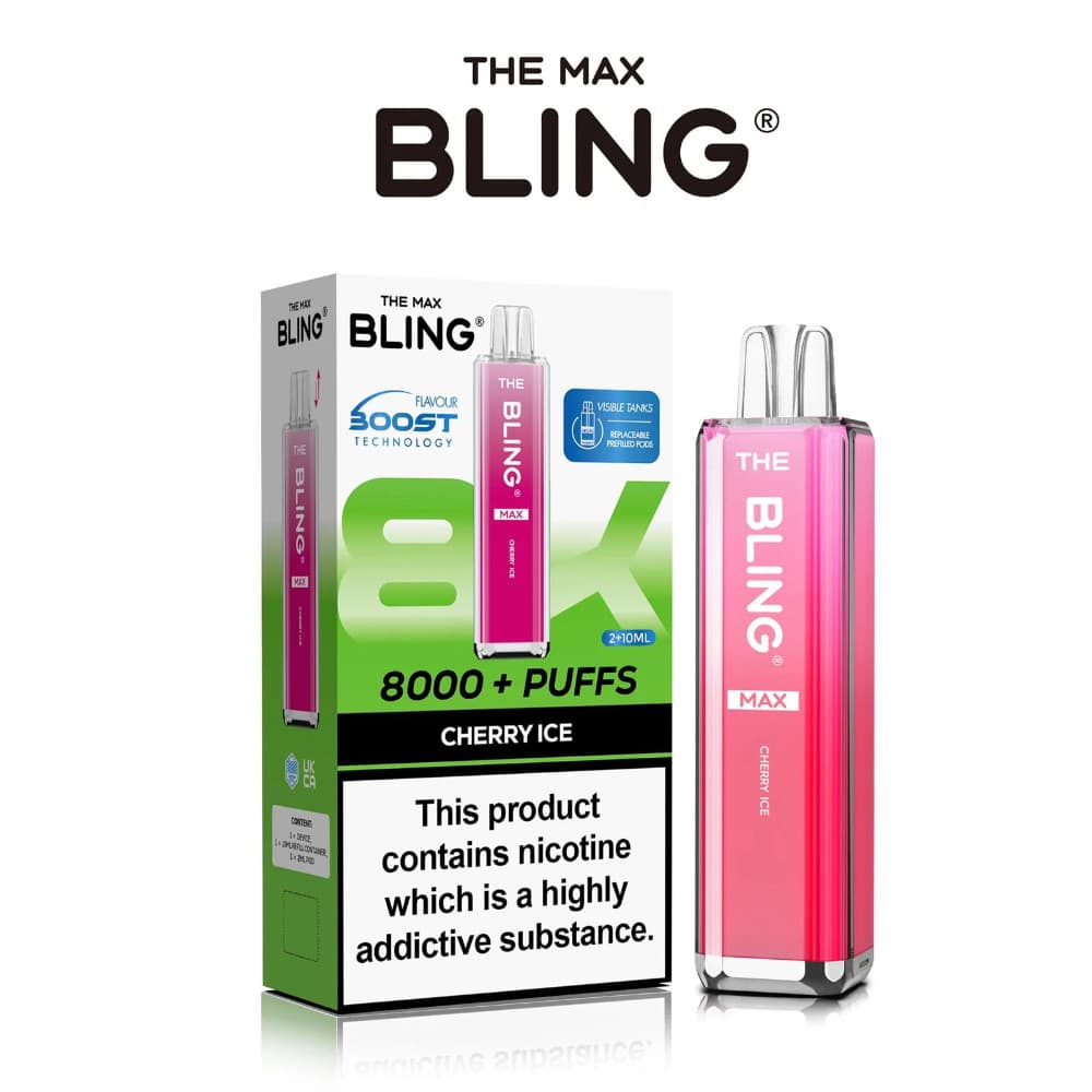  Cherry Ice The Crystal Bling Pro Max 10k Prefilled Vape Kit