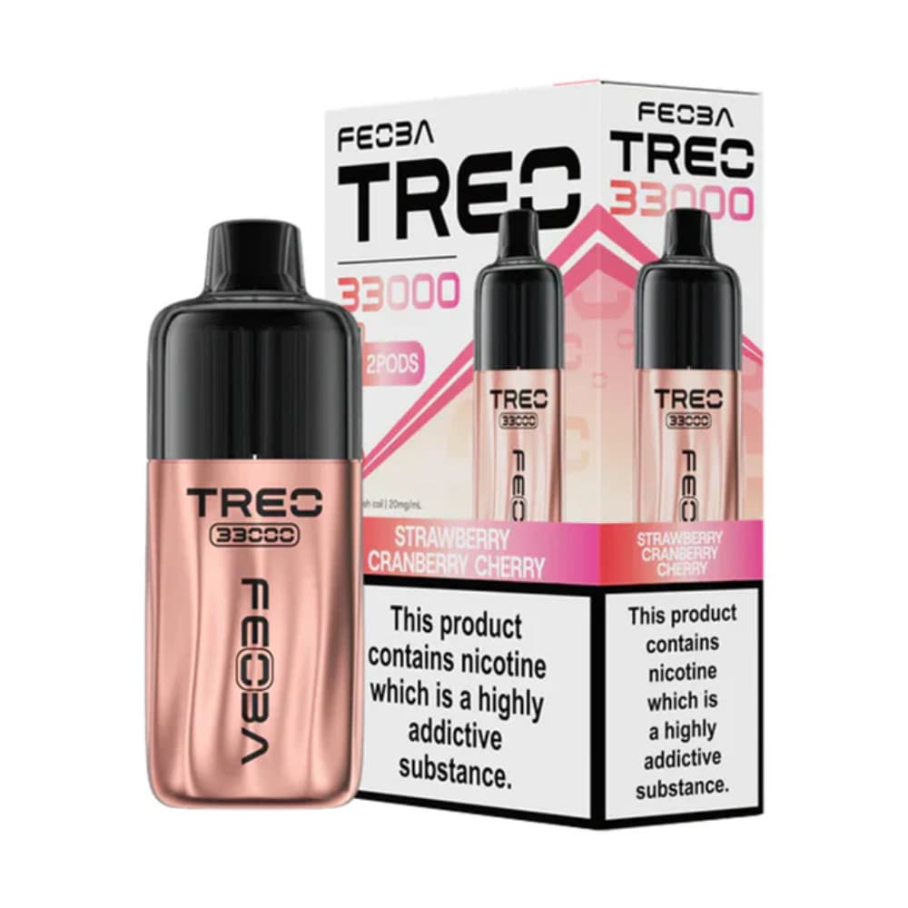  Strawberry Cranberry Cherry Feoba Treo 33k Prefilled Vape Kit
