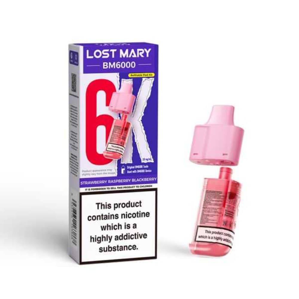  Strawberry Raspberry Blackberry Lost Mary Bm6000 Pods