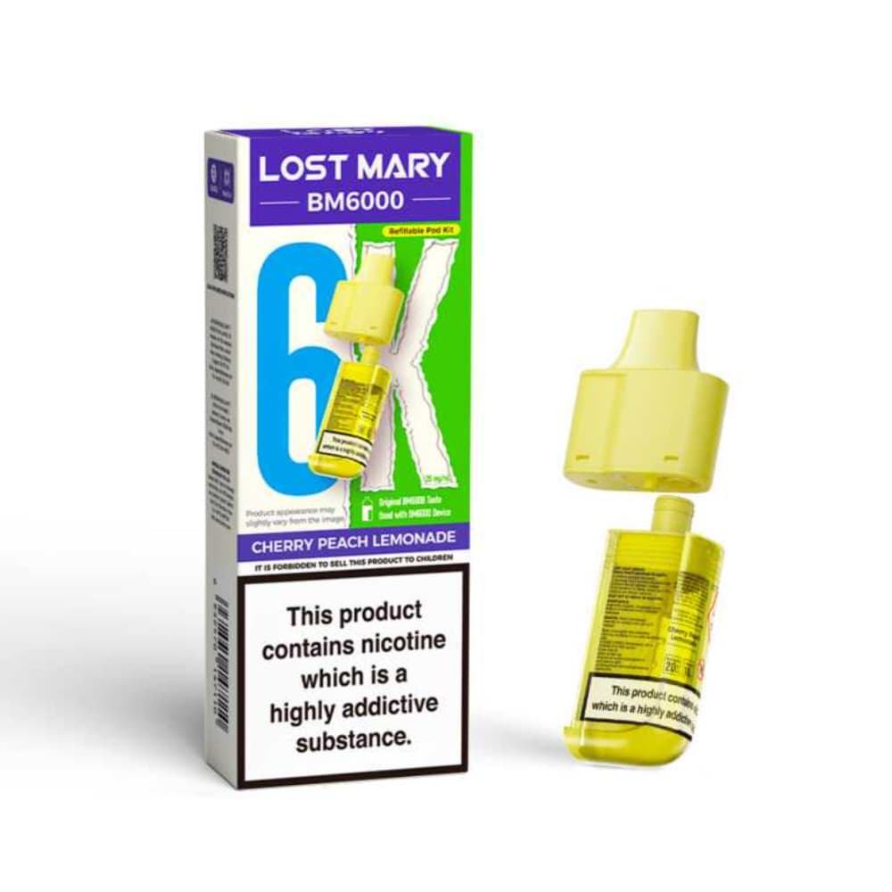  Cherry Peach Lemonade Lost Mary Bm6000 Pods