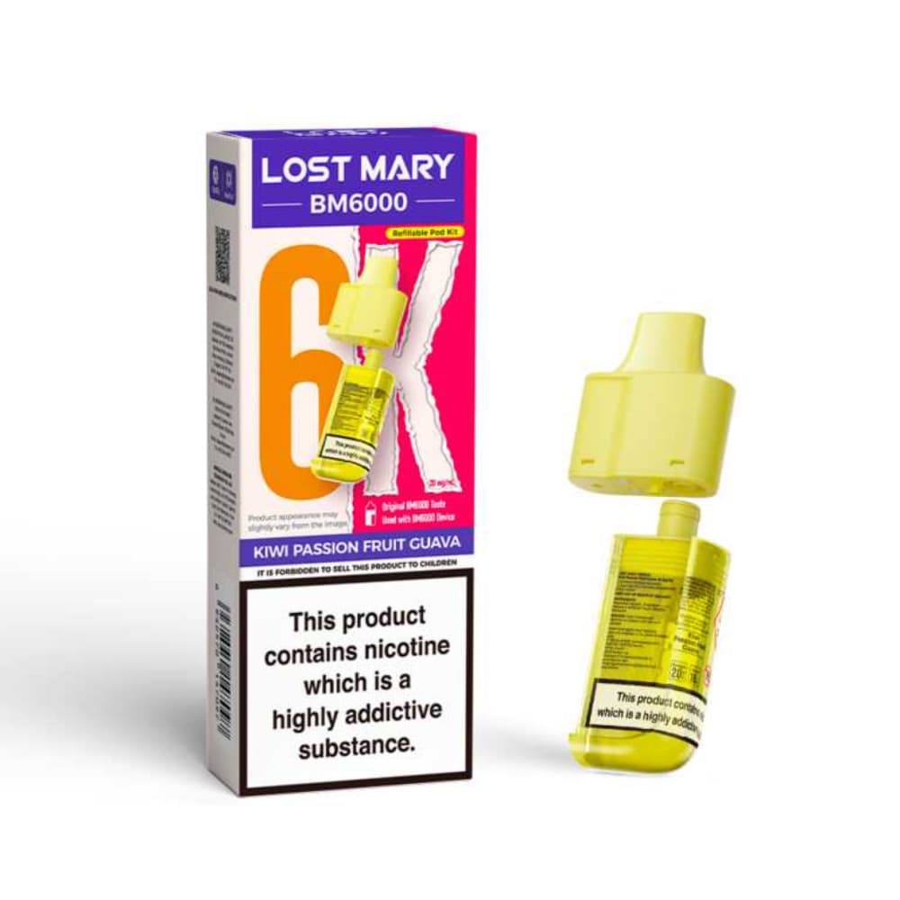  Kiwi Passionfruit Guava Lost Mary Bm6000 Pods