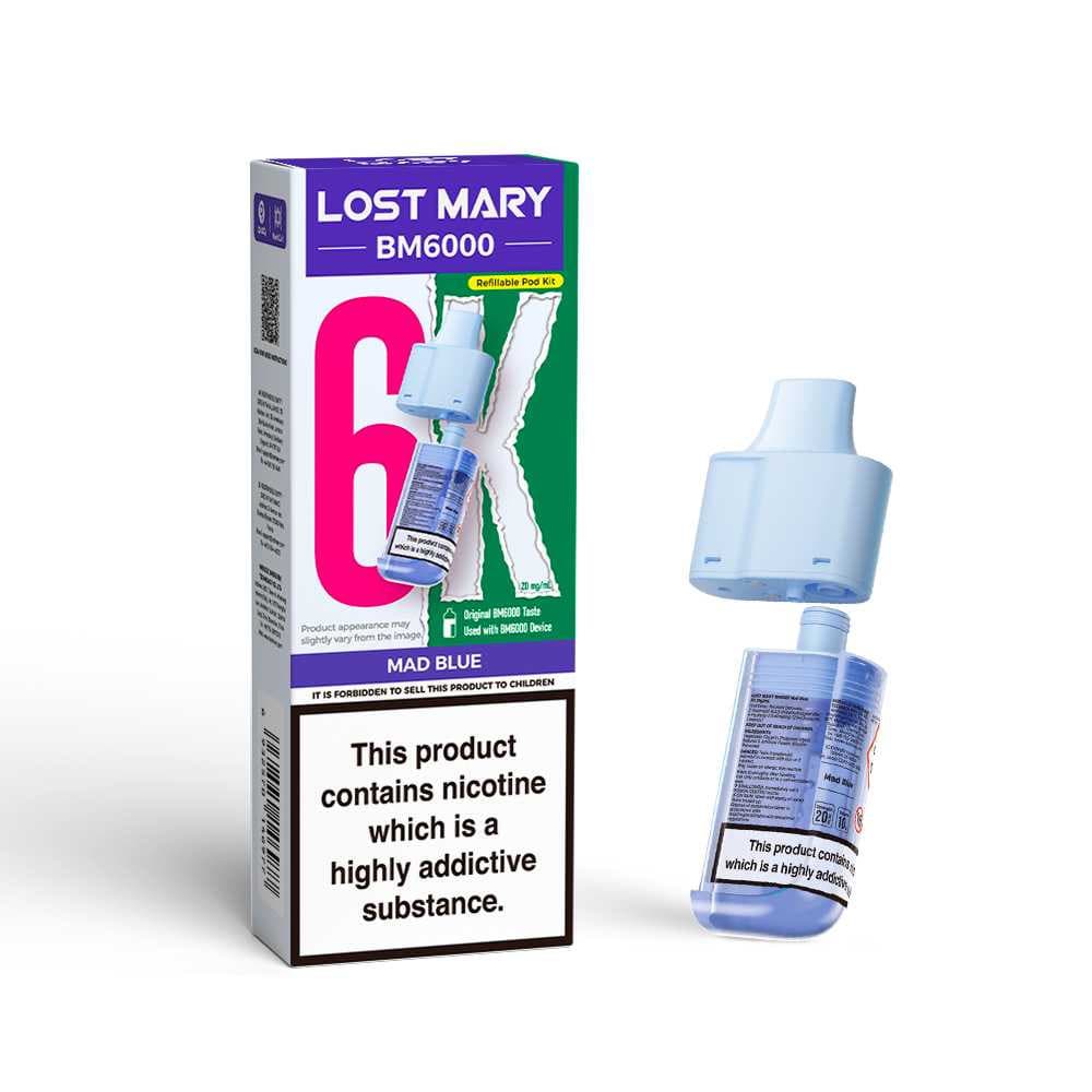  Mad Blue Lost Mary Bm6000 Pods