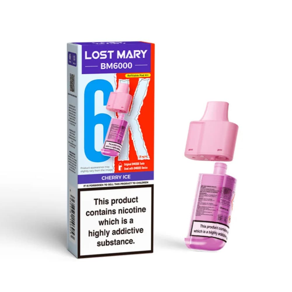  Cherry Ice Lost Mary Bm6000 Pods