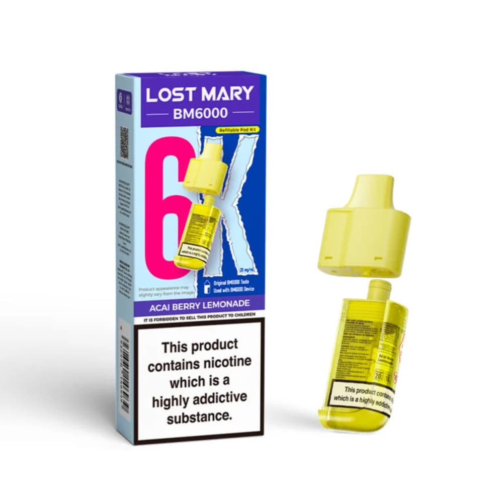  Acai Berry Lemonade Lost Mary Bm6000 Pods