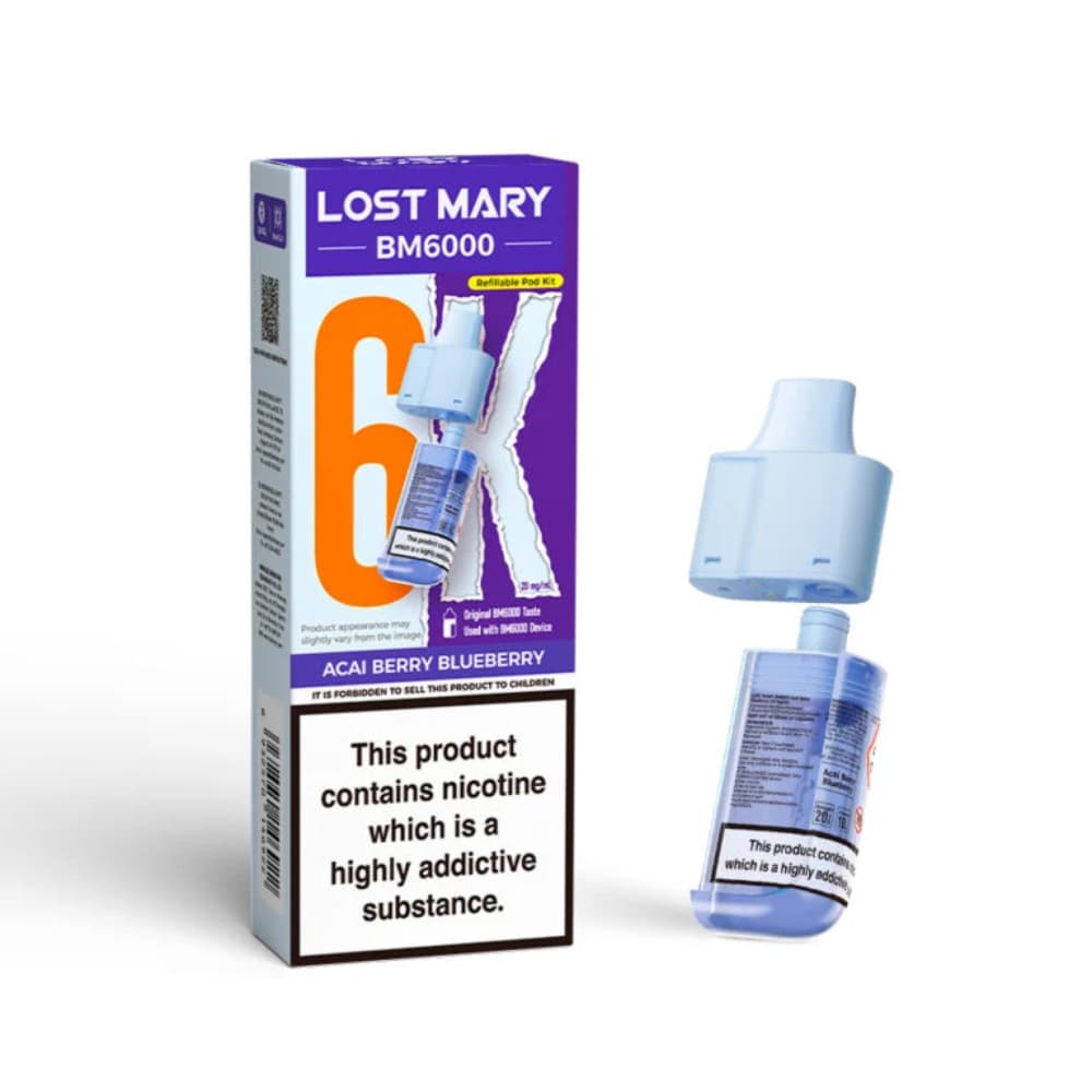  Acai Berry Blueberry Lost Mary Bm6000 Pods
