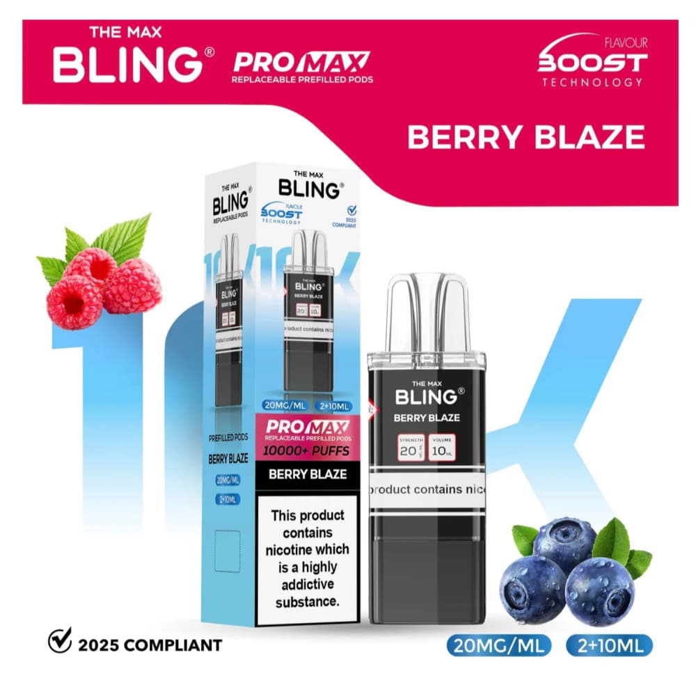  Berry Blaze The Crystal Bling Pro Max 10k Pods