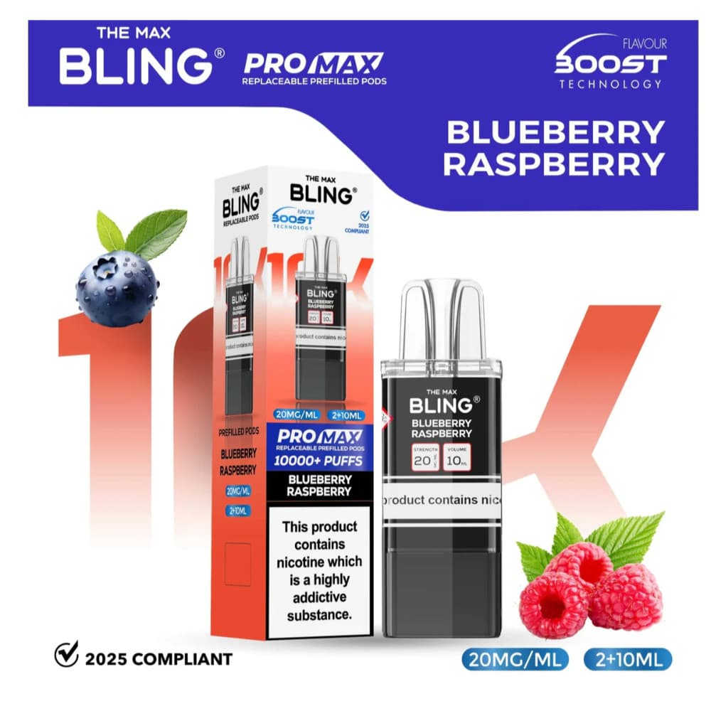  Blueberry Raspberry The Crystal Bling Pro Max 10k Pods