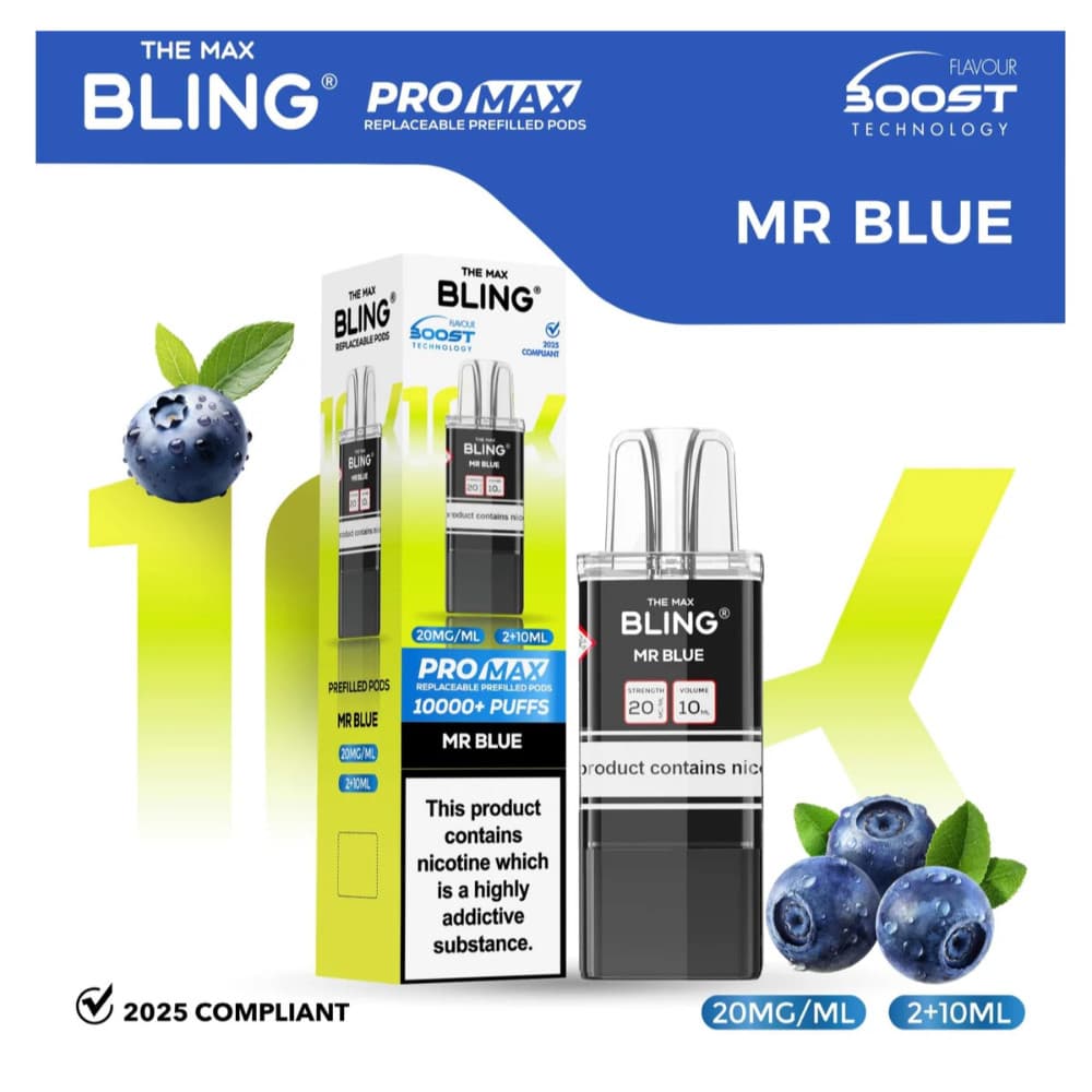  Mr Blue The Crystal Bling Pro Max 10k Pods