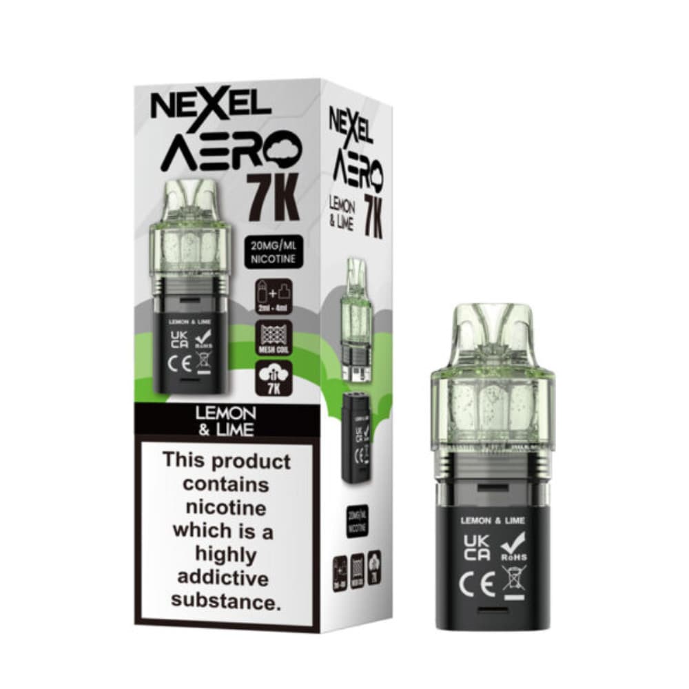  Lemon Lime Nexel Aero 7k Pods