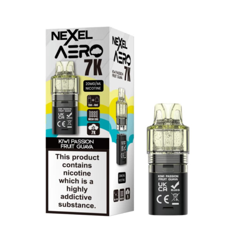  Kiwi Passionfruit Guava Nexel Aero 7k Pods