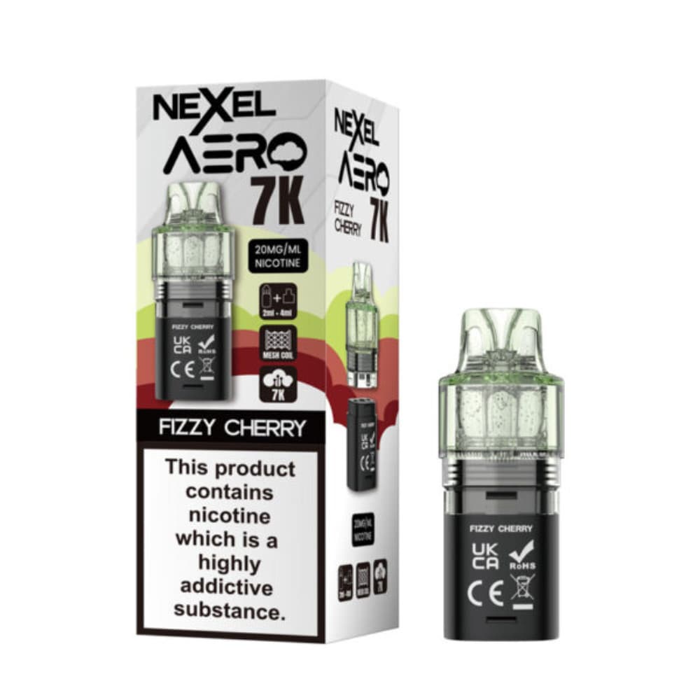  Fizzy Cherry Nexel Aero 7k Pods