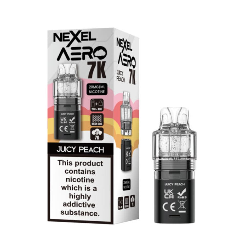  Juicy Peach Nexel Aero 7k Pods