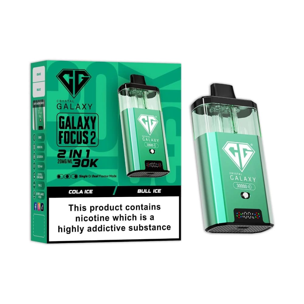 Cola Ice/Bull Ice Crystal Galaxy 30k Focus 2 Prefilled Vape Kit