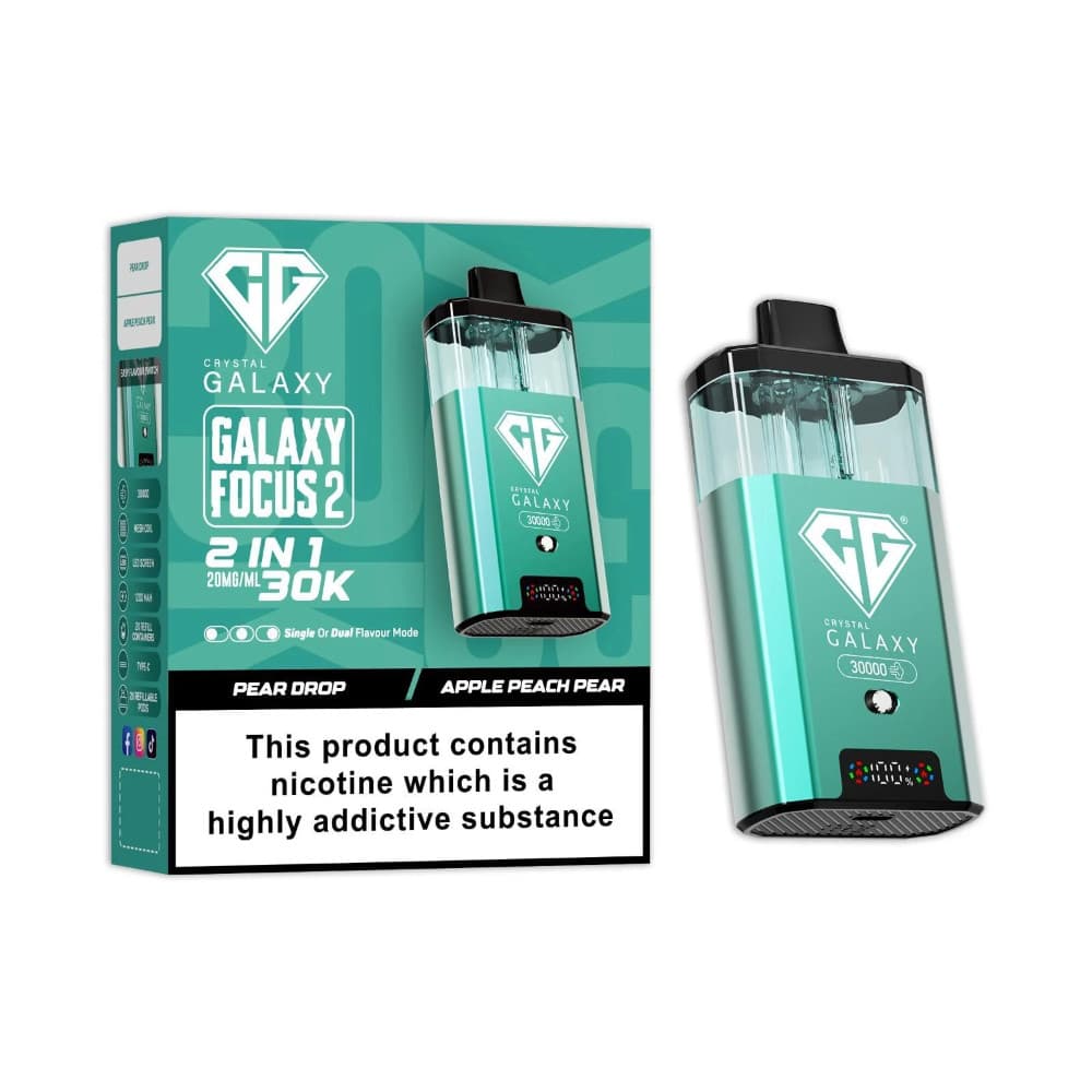  Pear Drop/Apple Peach Pear Crystal Galaxy 30k Focus 2 Prefilled Vape Kit