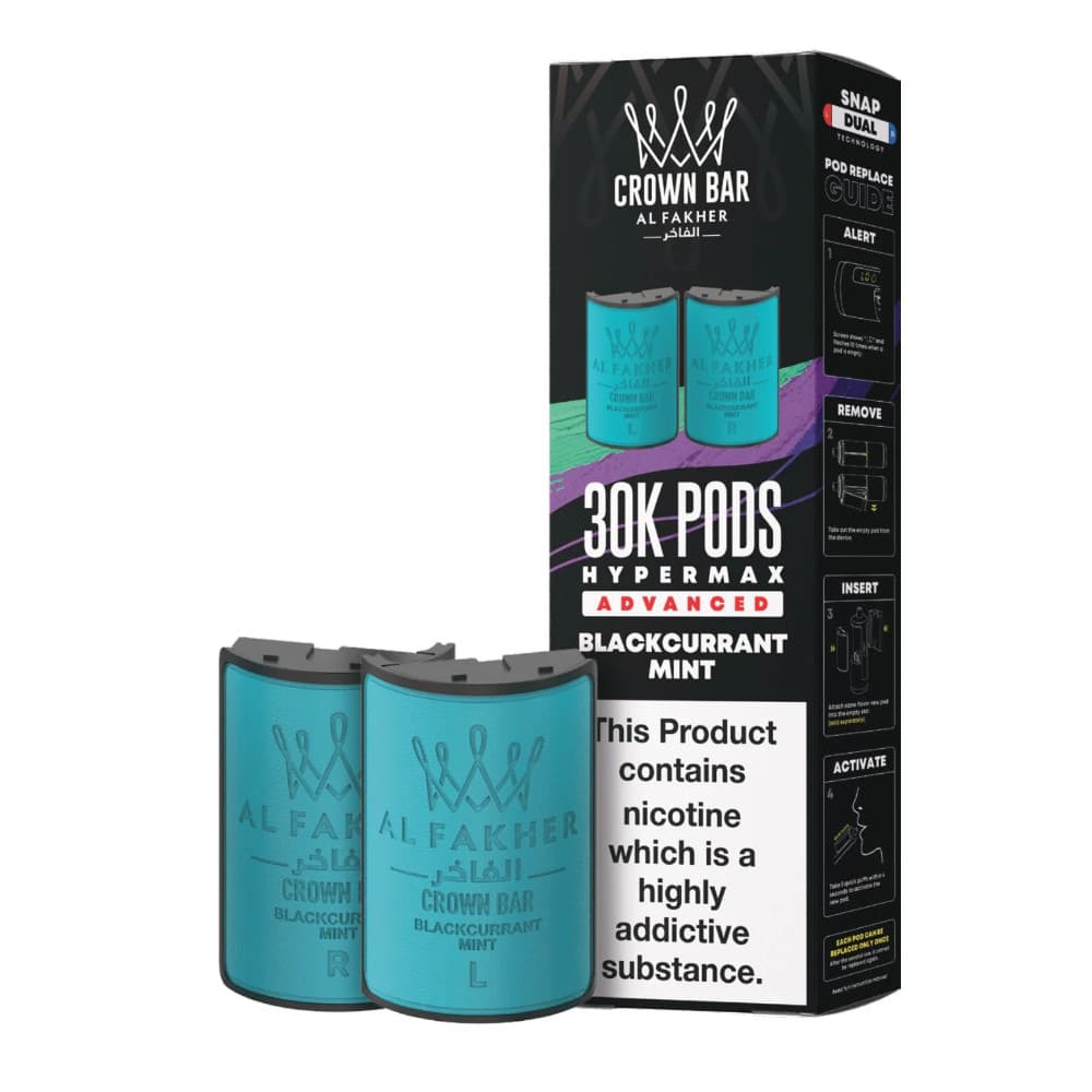  Blackcurrent Mint Al Fakher 30k Hypermax Pods