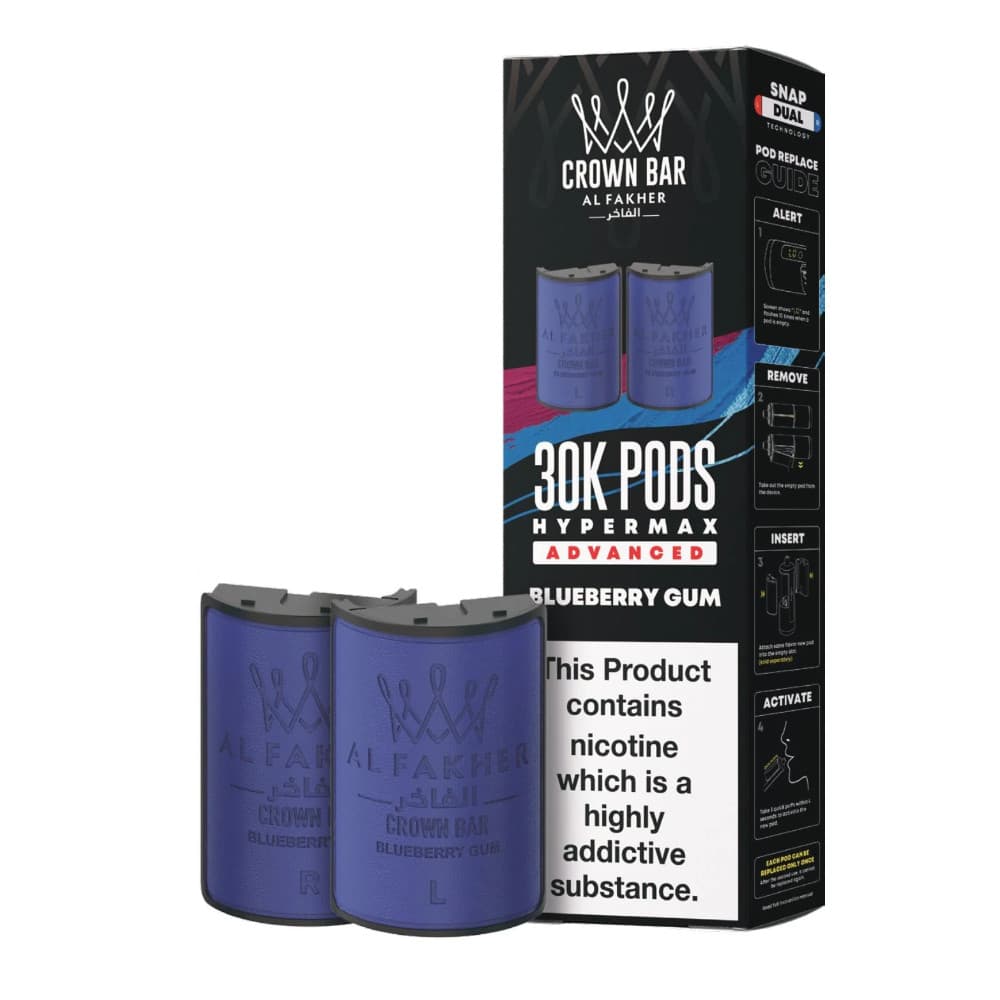  Blueberry Gum Al Fakher 30k Hypermax Pods