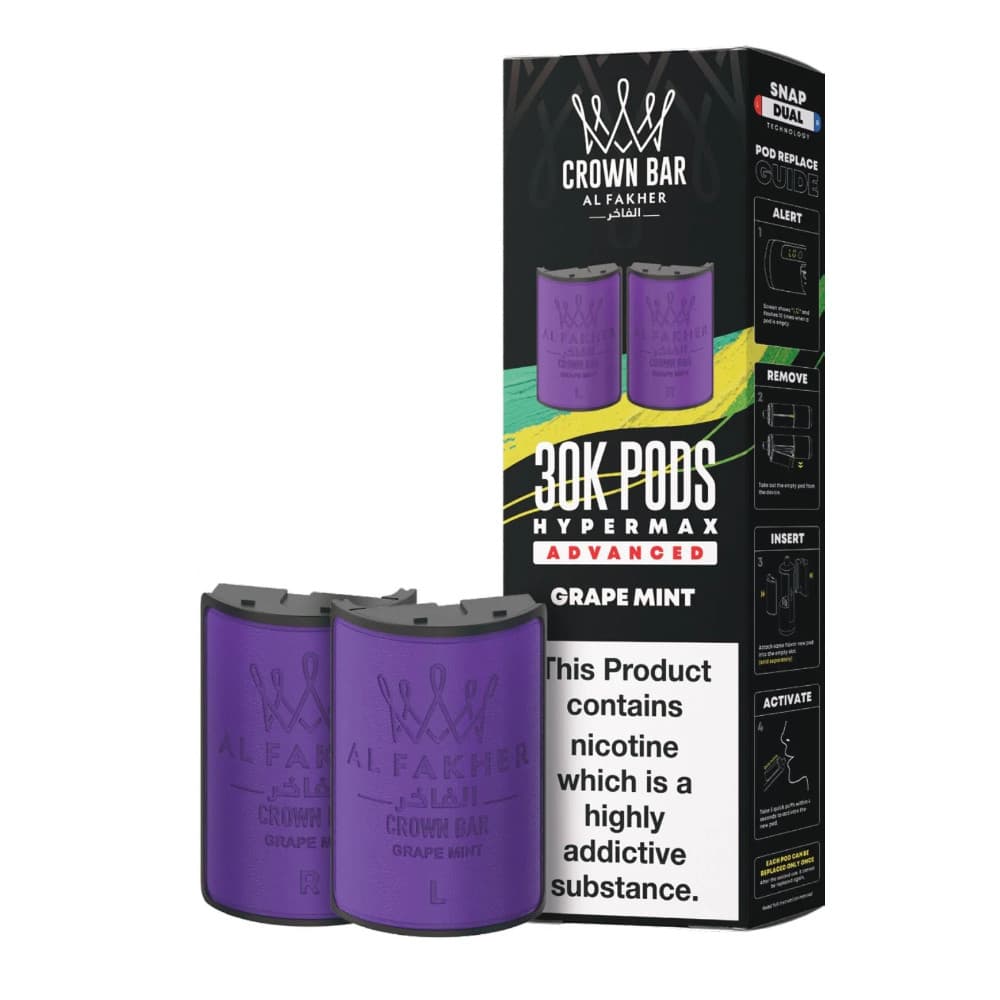  Grape Mint Al Fakher 30k Hypermax Pods