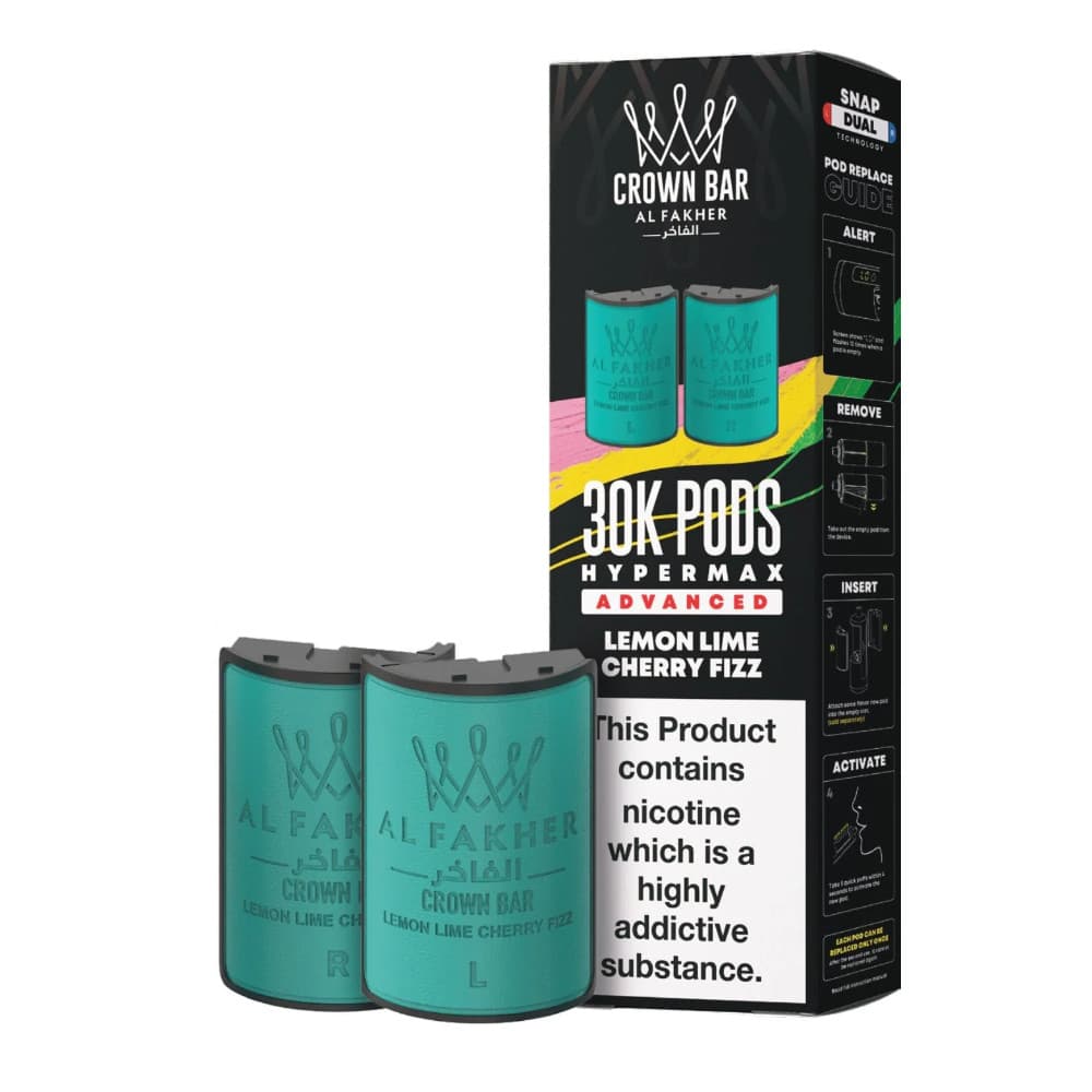  Lemon Lime Cherry Fizz Al Fakher 30k Hypermax Pods