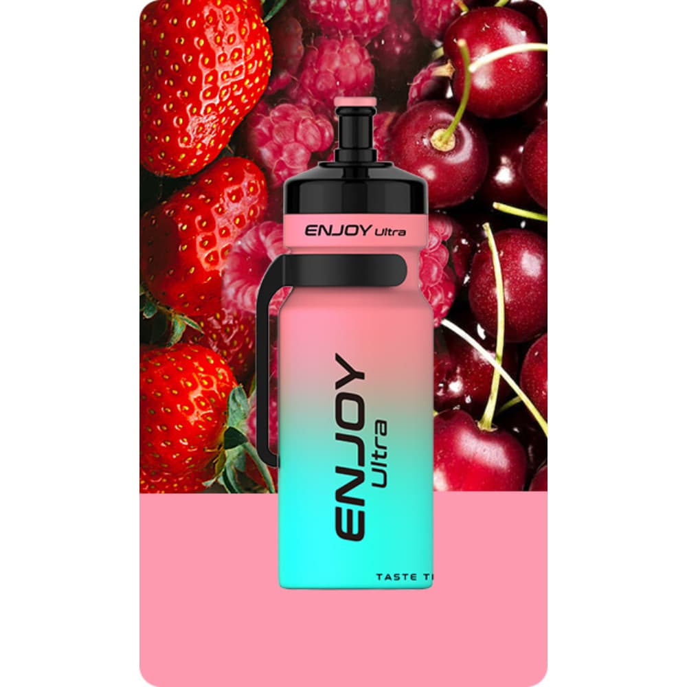  Strawberry Raspberry Cherry Enjoy Ultra 9000 Prefilled Pod Vape Kit