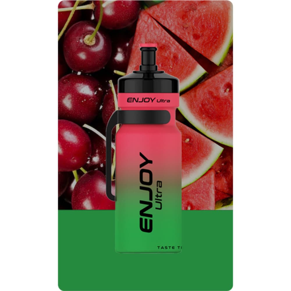  Watermelon Cherry Enjoy Ultra 9000 Prefilled Pod Vape Kit