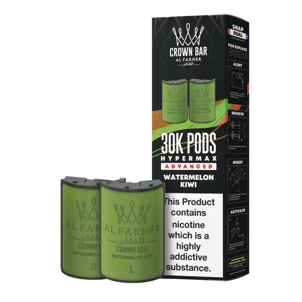  Watermelon Kiwi Al Fakher 30k Hypermax Pods
