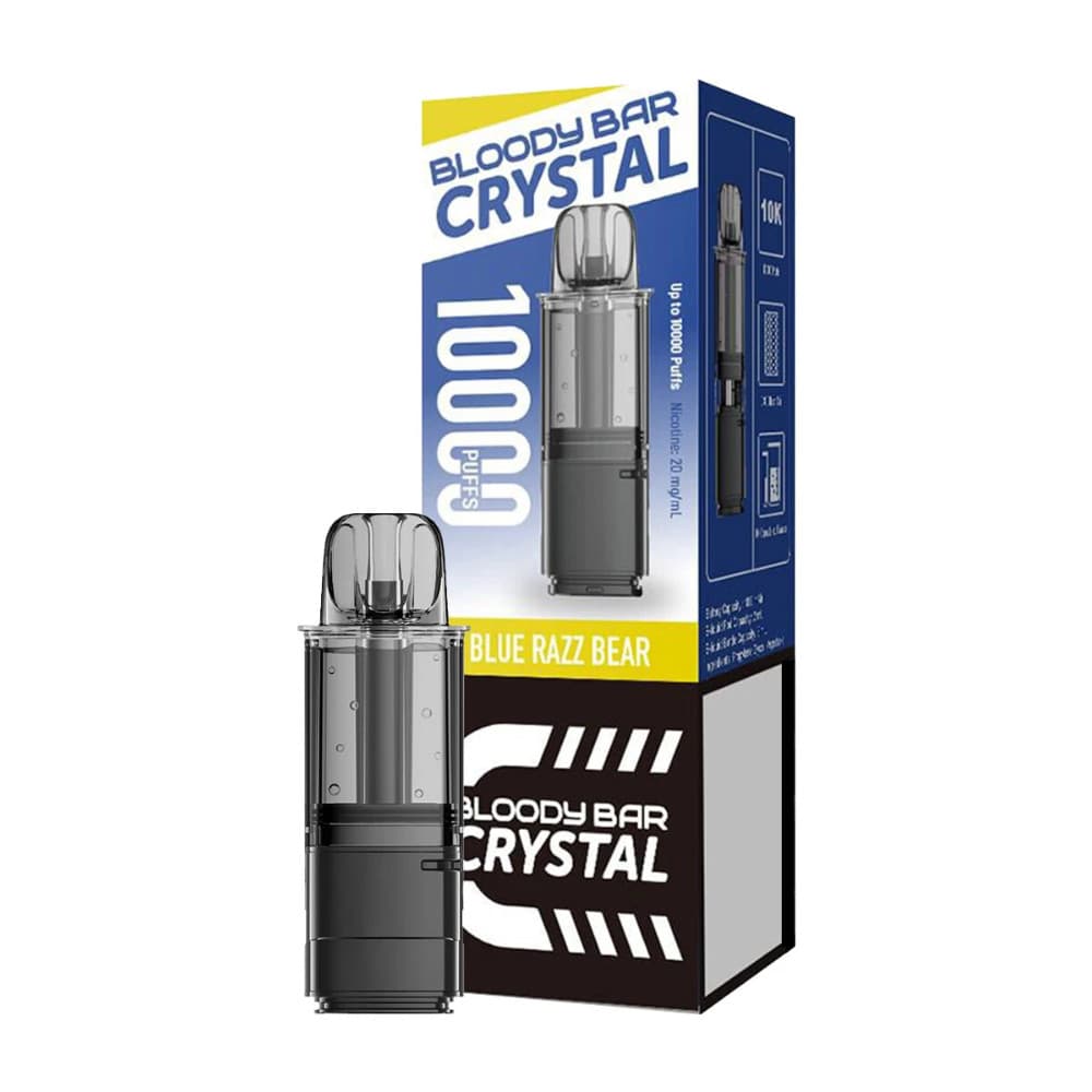  Blue Razz Bear Bloody Bar Crystal 10k Pods