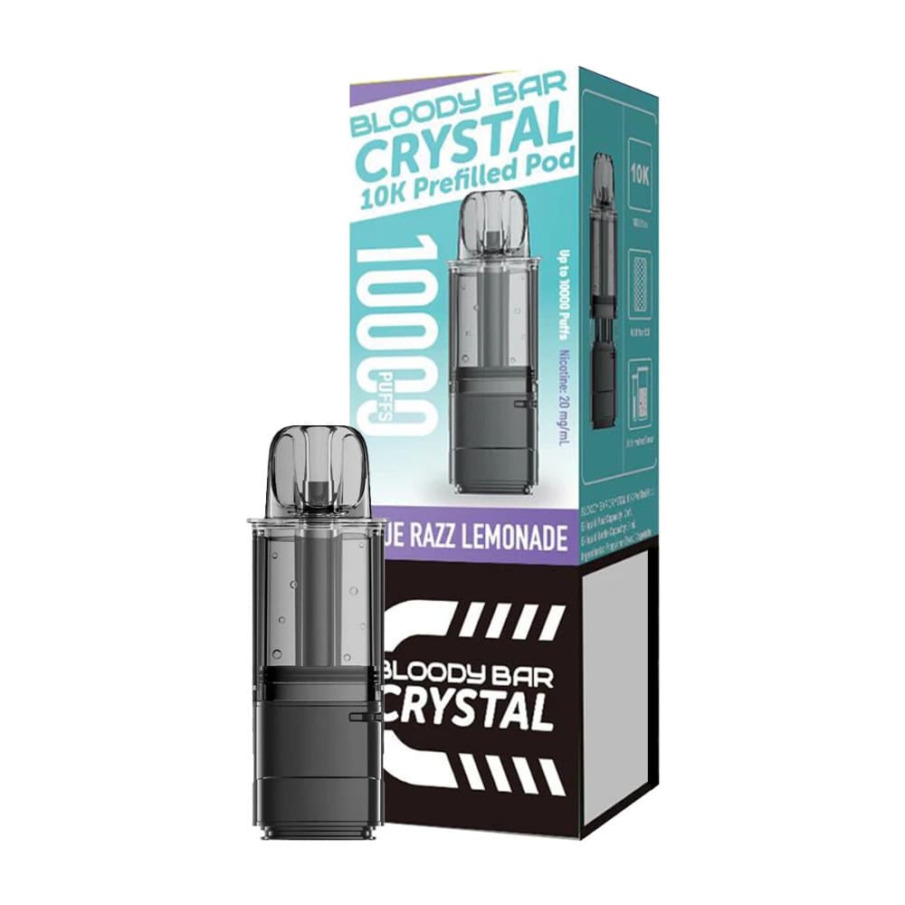  Blue Razz Lemonade Bloody Bar Crystal 10k Pods