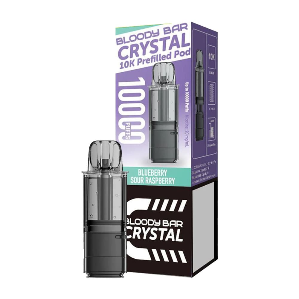  Blueberry Sour Raspberry Bloody Bar Crystal 10k Pods