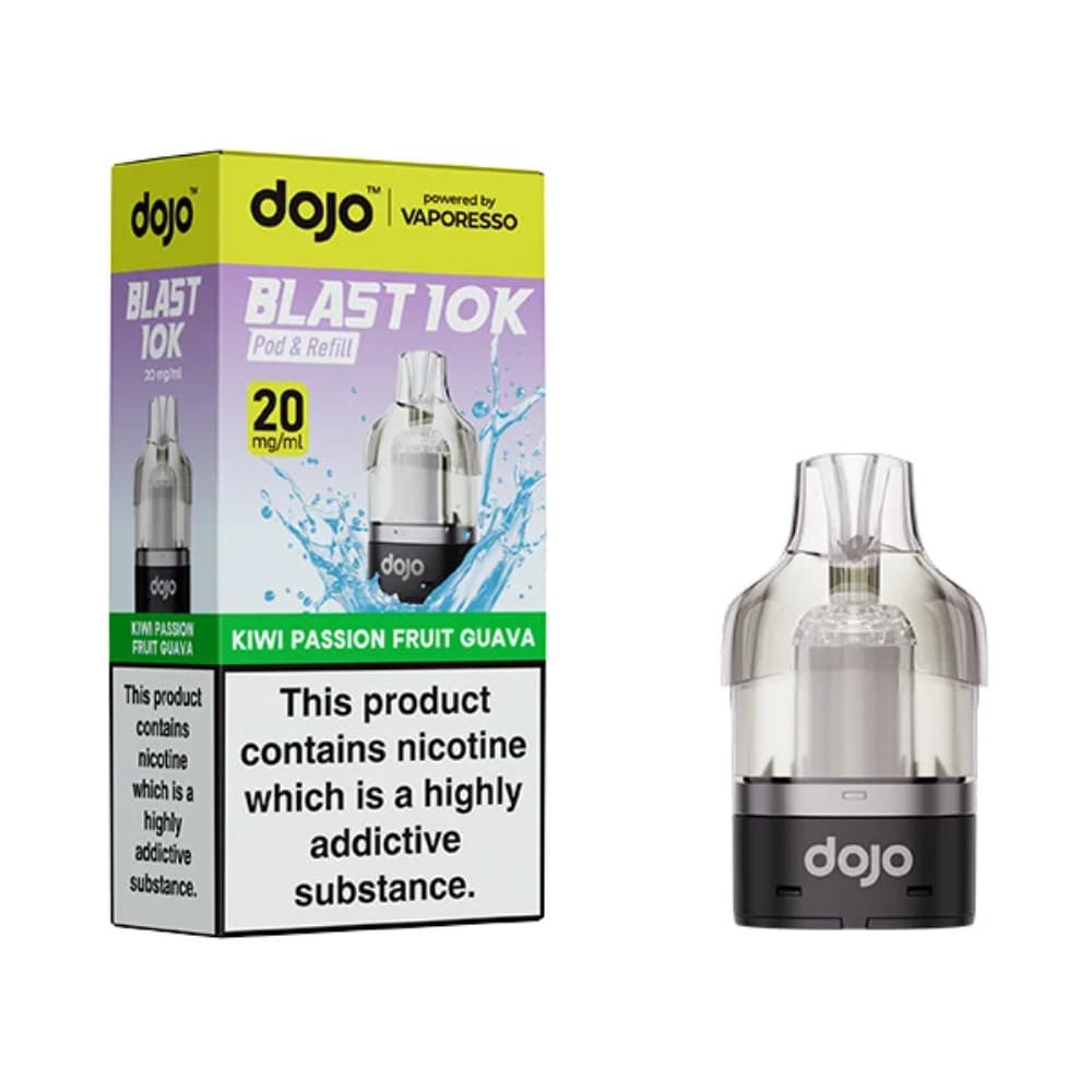  Kiwi Passion Fruit Guava Vaporesso Dojo Blast 10K Pods
