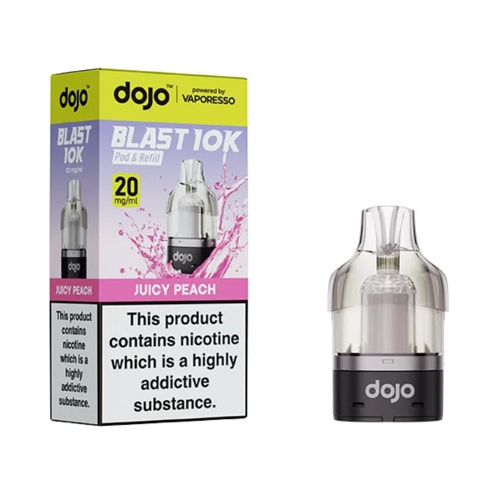  Juicy Peach Vaporesso Dojo Blast 10K Pods