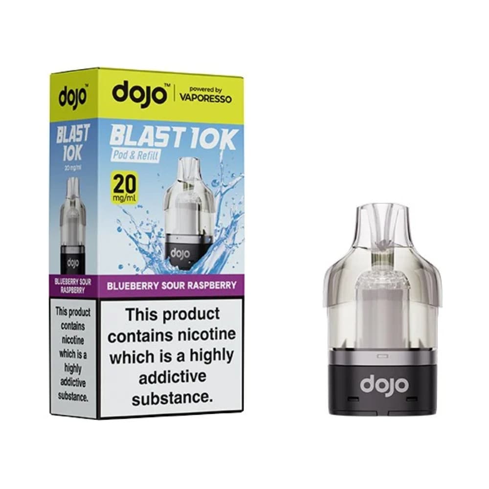  Blueberry Sour Raspberry Vaporesso Dojo Blast 10K Pods