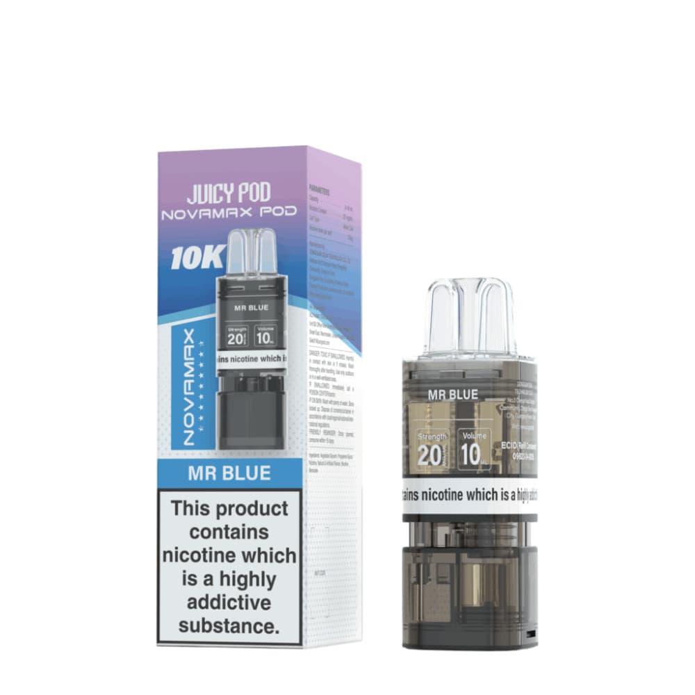  Mr Blue Juicy Pod Novamax 10K Pods