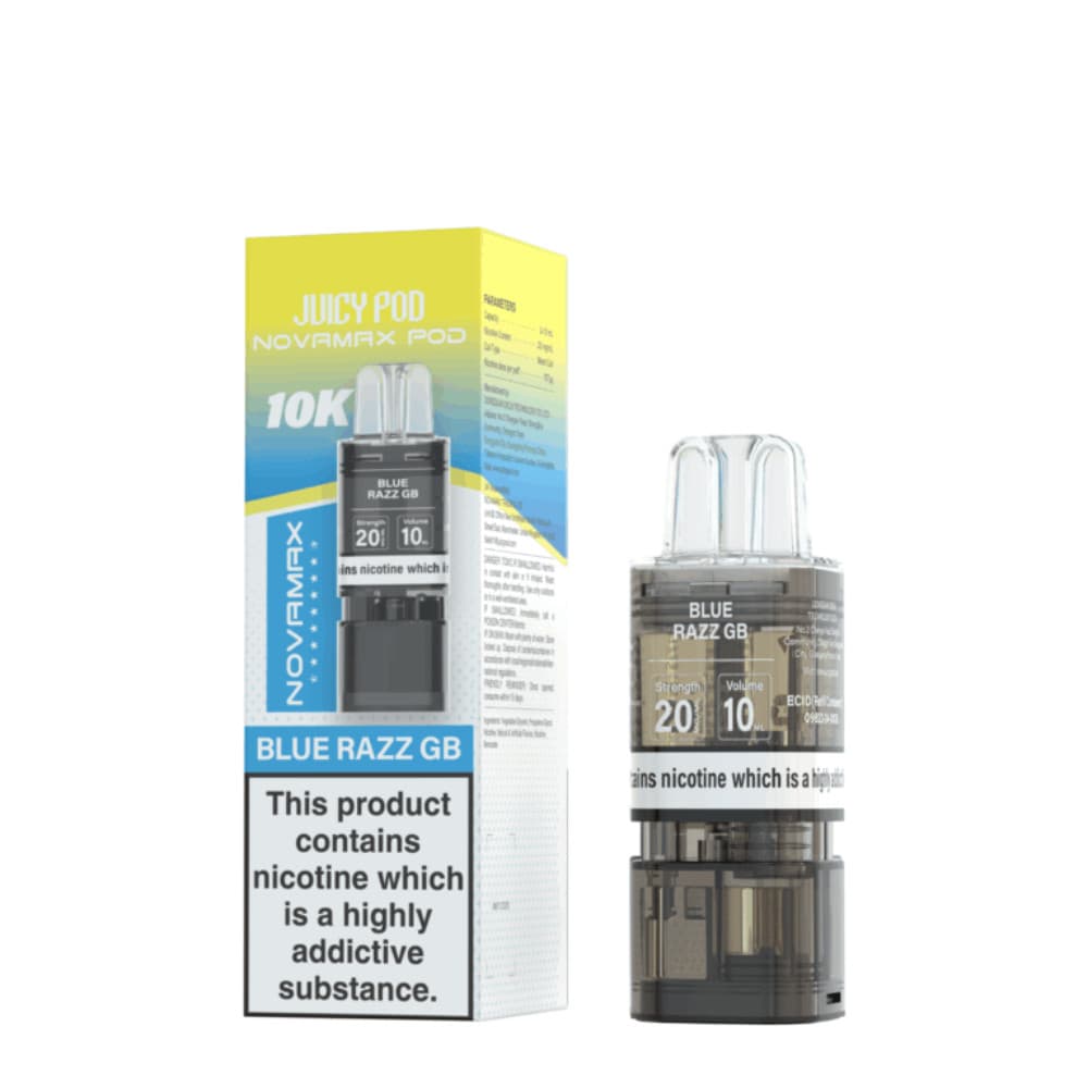  Blue Razz GB Juicy Pod Novamax 10K Pods