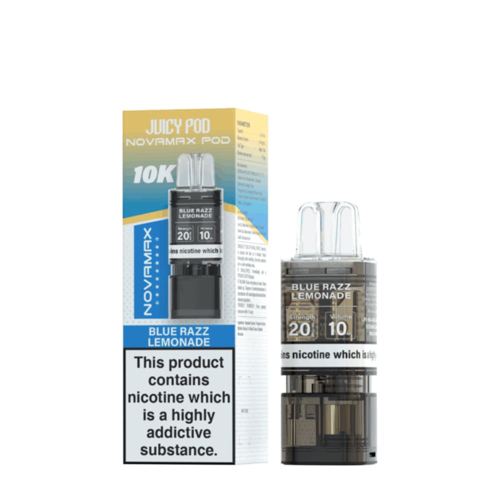  Blue Razz Lemonade Juicy Pod Novamax 10K Pods