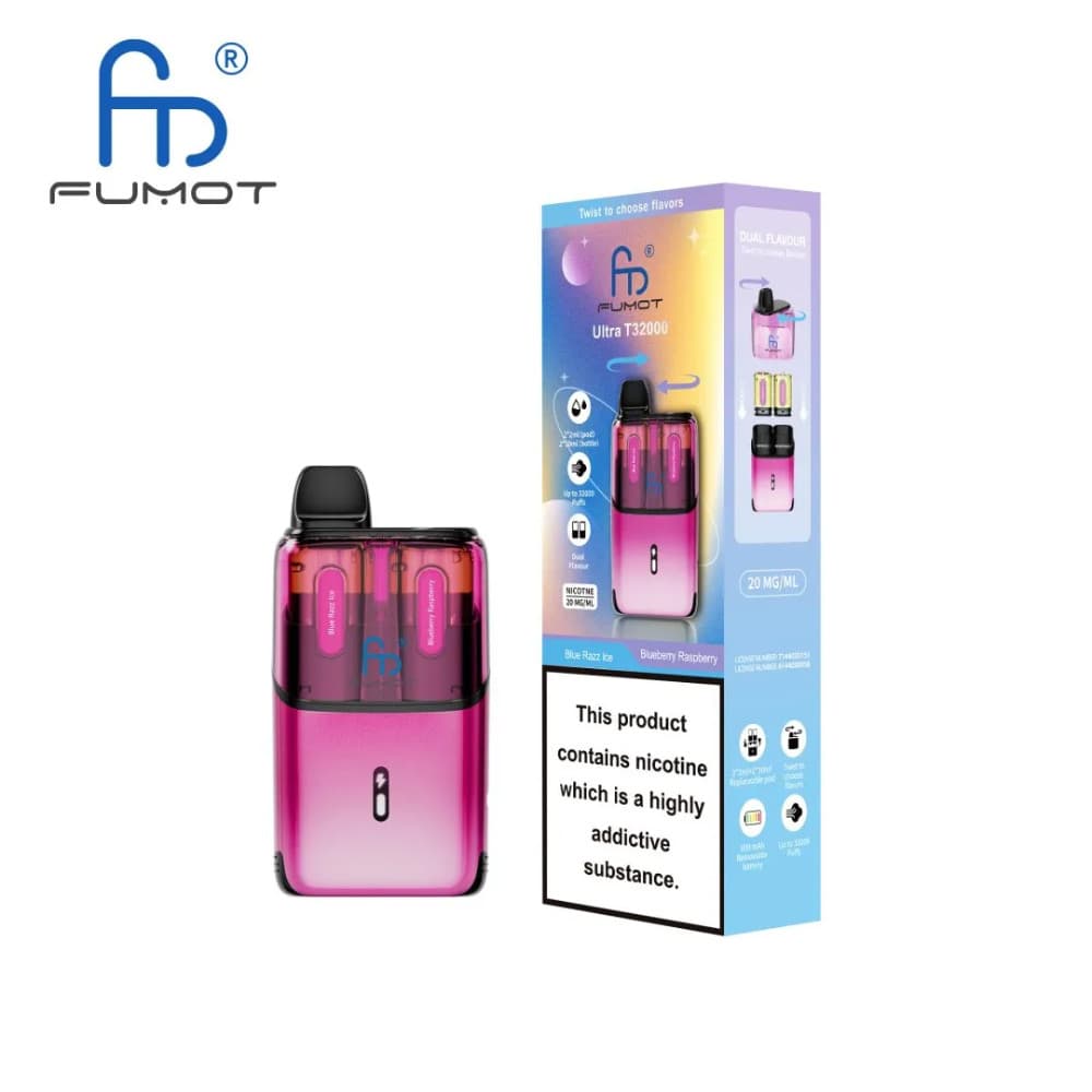  Blue Razz Ice / Blueberry Raspberry RandM Fumot Ultra T32000