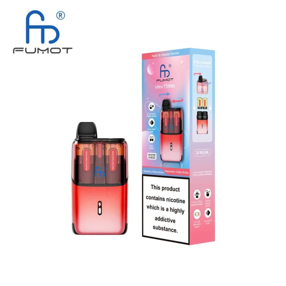  Blueberry Hubba Bubba / Watermelon Hubba Bubba RandM Fumot Ultra T32000