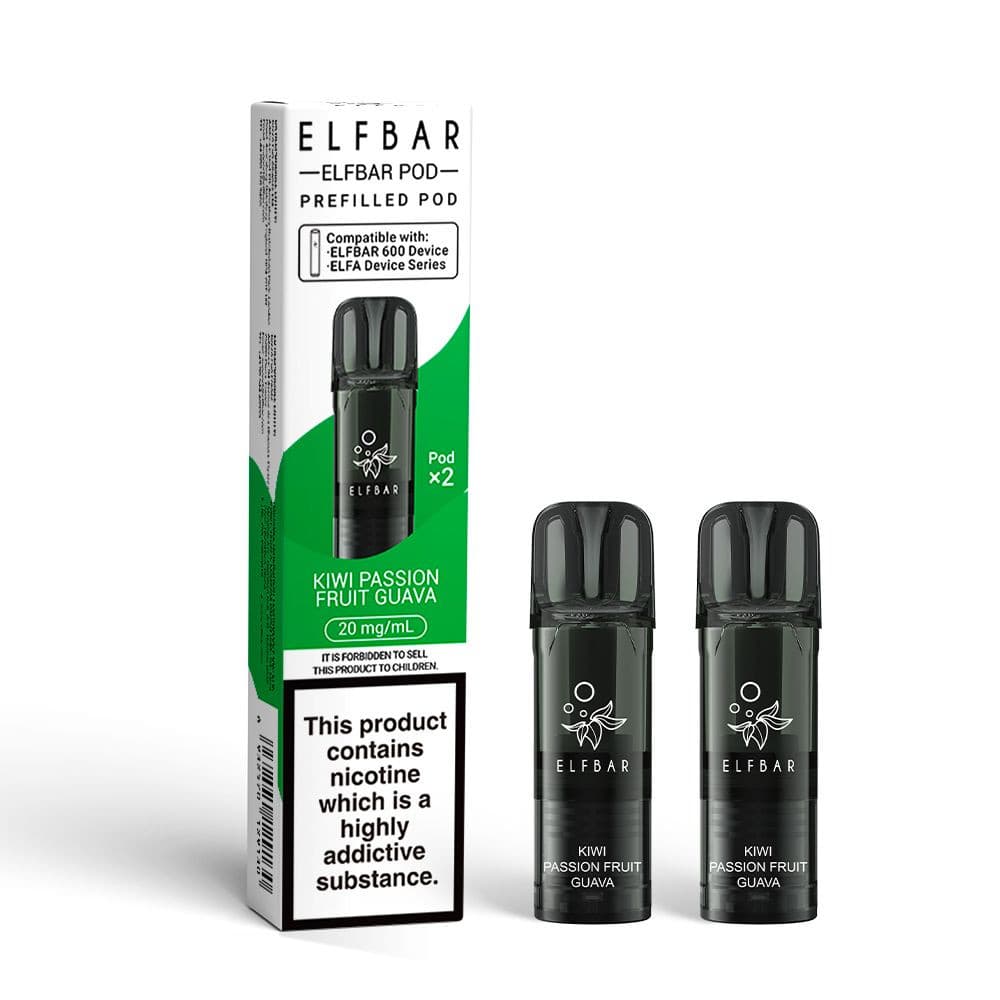  Kiwi Passionfruit Guava Elf Bar 600 Pods